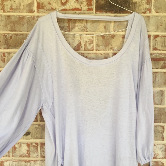 Free People Open Back Lilac Boho High Low Dress L - Picture 6 of 12